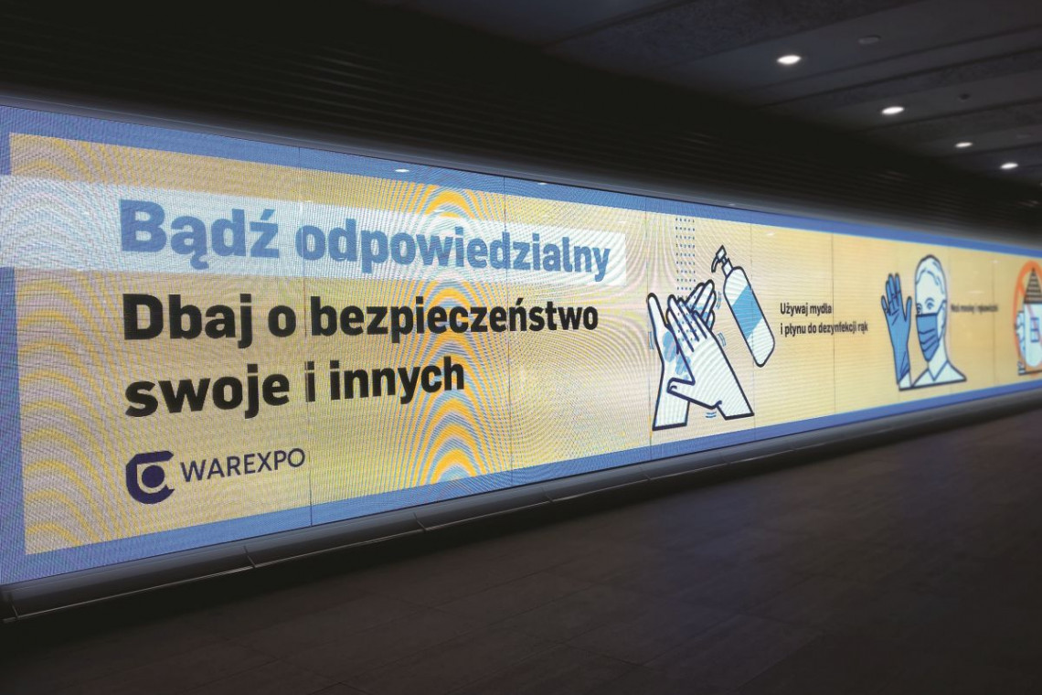 Porady, jak zadbać o bezpieczeństwo w czasie pandemii. Fot. Mat. prasowe Warexpo Nowa misja OOH w dobie pandemii