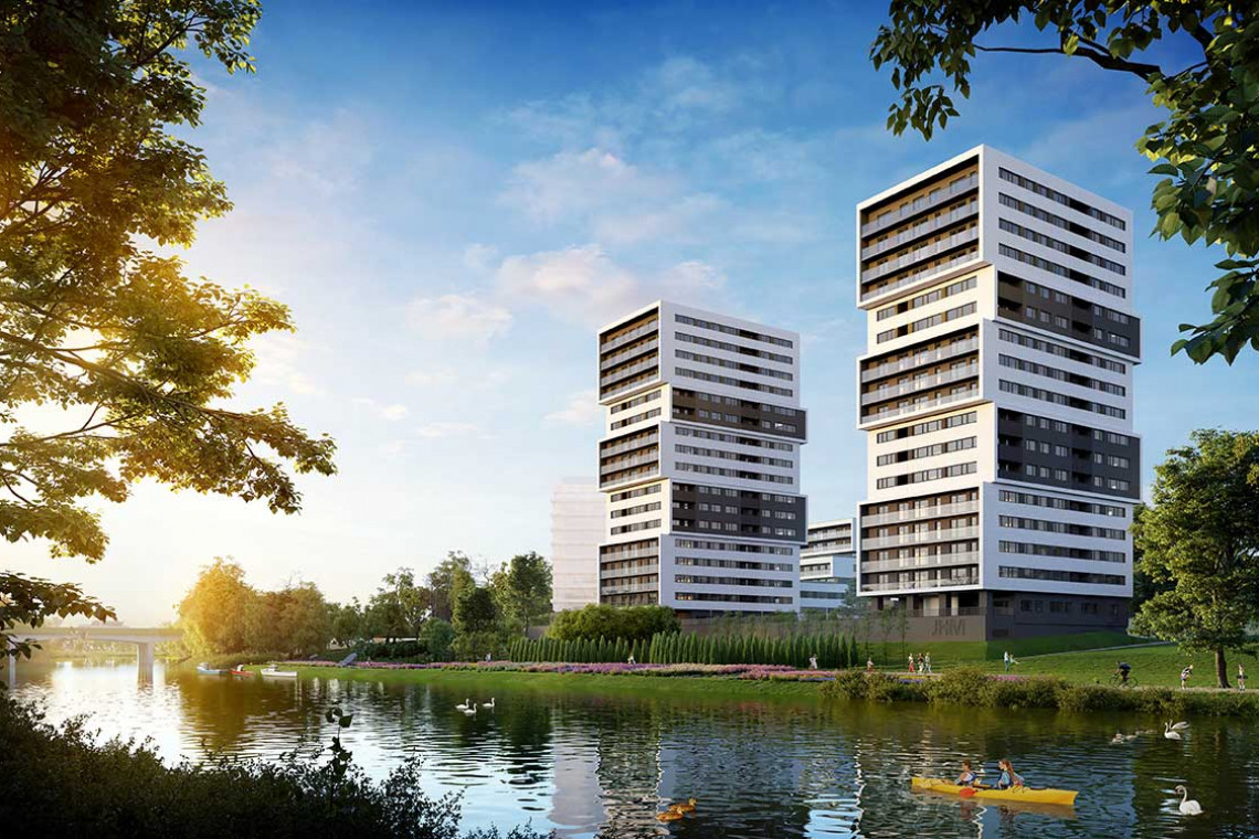 Inwestycja Aura Towers. Fot. Mat. prasowe Zmieni się krajobraz bulwarów nad Brdą