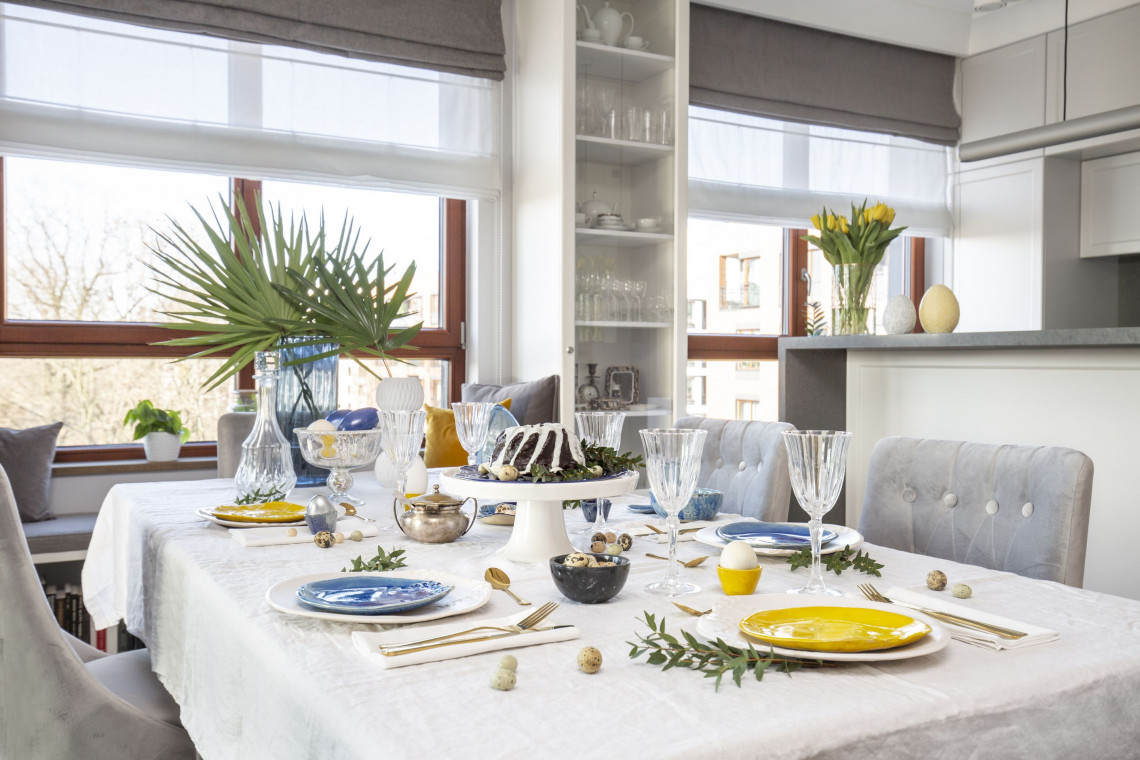 Pomysł Decoroom na wielkanocny stół. Fot. Marta Behling, Pion Poziom Pracownia Decoroom pokazała swój pomysł na stół wielkanocny