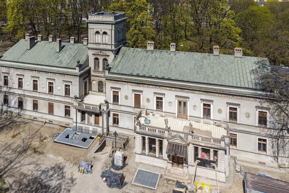 Łódź rewitalizacja. Remont Pałacu Scheiblera, siedziby Muzeum Kinematografii, fot. mat. UM Łódź Łódź rewitalizuje. Tak się zmienia Pałac Scheiblera