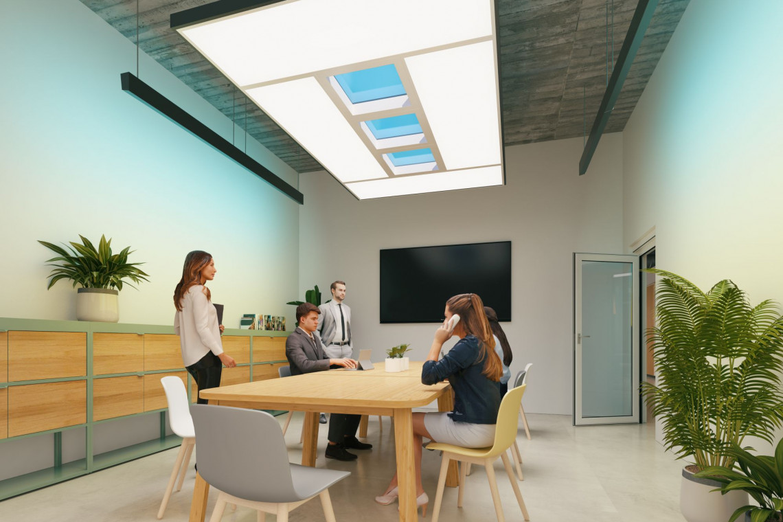 Signify wprowadza NatureConnect, system oświetlenia inspirowany naturą, fot. mat. Signify System oświetlenia zgodny z trendem biofilii. Pierwsze wdrożenie w biurze Skanska