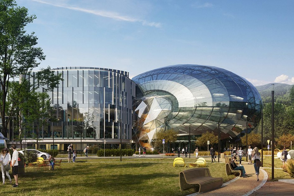 Cavatina Hall. Proj. Cavatina Holding. Fot. Mat. prasowe Futurystyczny mixed-use na miarę przyszłości w Bielsku-Białej