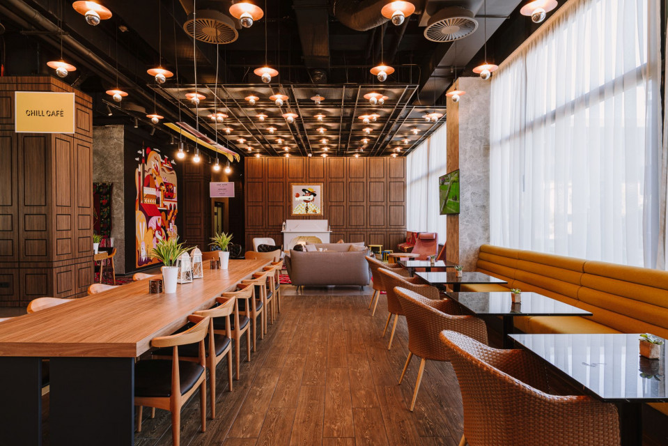 Lobby w hotelu ibis Styles Sarajevo, proj. MIXD, fot. mat. prasowe