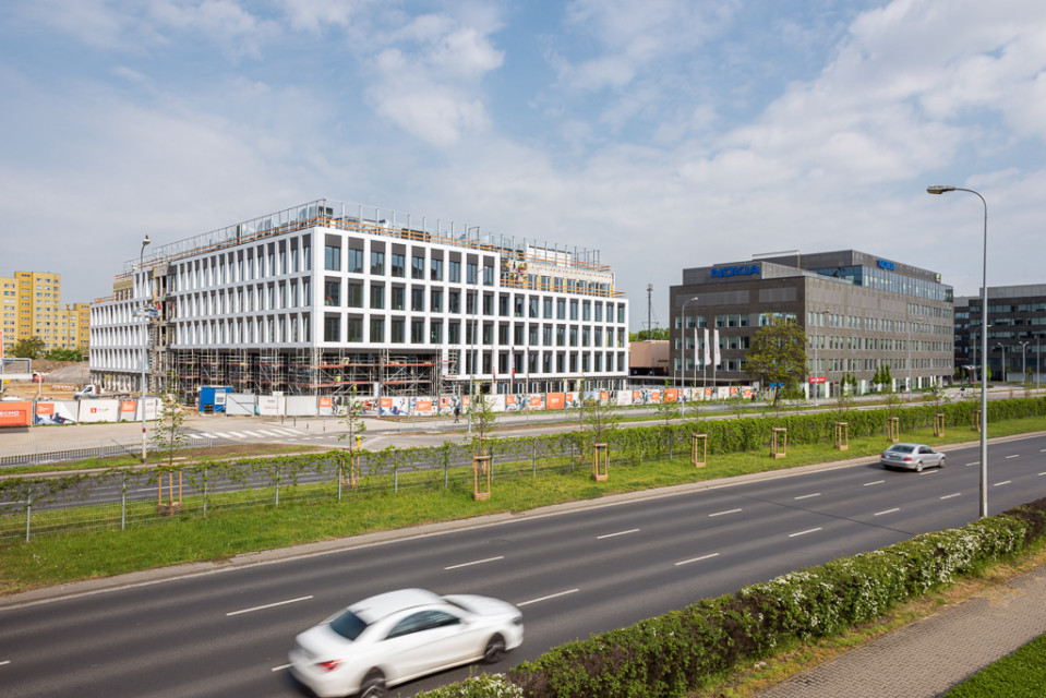 West 4 Business Hub we Wrocławiu. Fot. Mat. Echo Investment Zaglądamy na budowę West 4 Business Hub