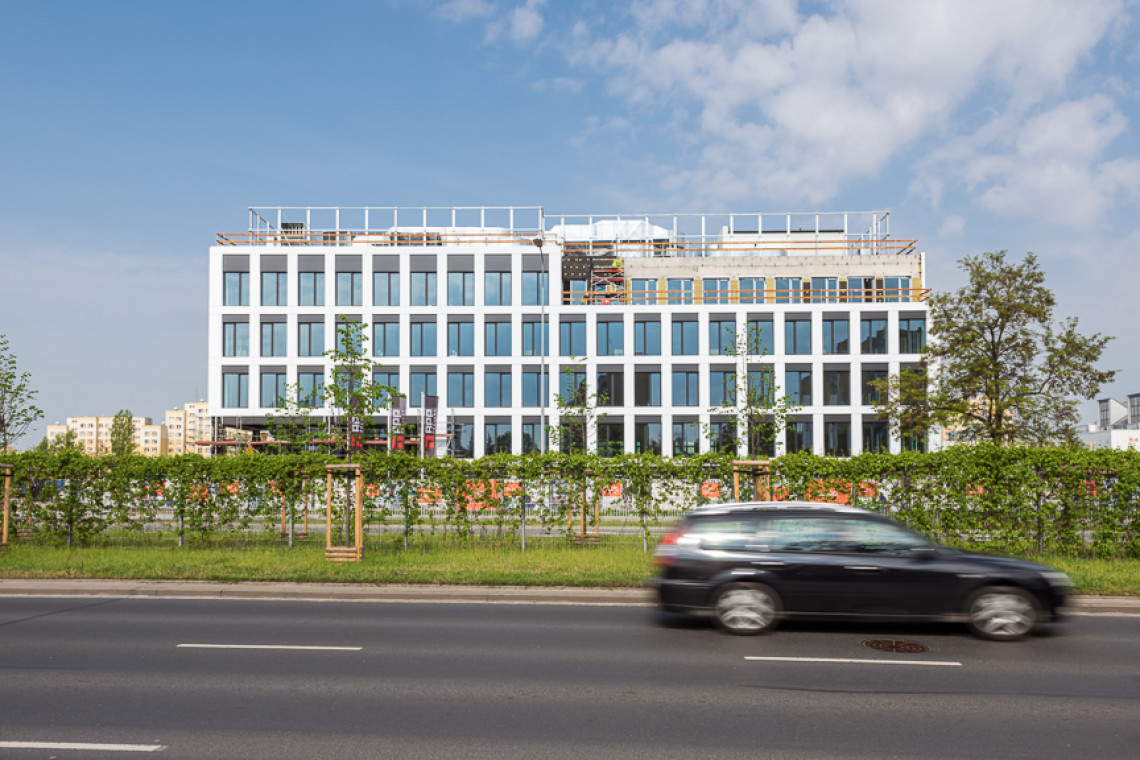 West 4 Business Hub we Wrocławiu. Fot. Mat. Echo Investment Zaglądamy na budowę West 4 Business Hub