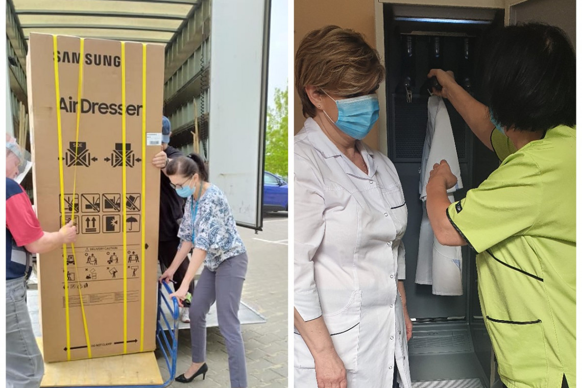Fot. Mat. prasowe Samsung Szafy odświeżające trafiły do szpitali zakaźnych