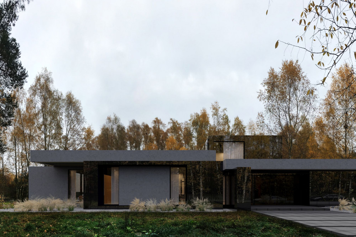 Kolejna realizacja "RE: Stark House" projektu architekta Marcina Tomaszewskiego z pracowni Reform Architekt powstanie w Tuszynie, fot. Reform Architekt Najnowszy projekt Marcina Tomaszewskiego z Reform Architekt. Czy wpisze się w leśny krajobraz?