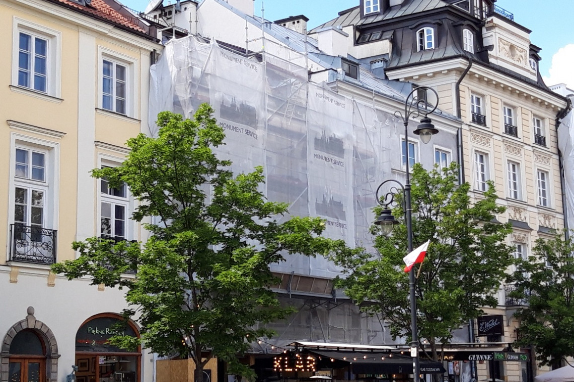 Krakowskie Przedmieście 41 - remont trwa, fot. Urząd m.st. Warszawy Ruszył remont kamienicy Cechu Krawców w Warszawie