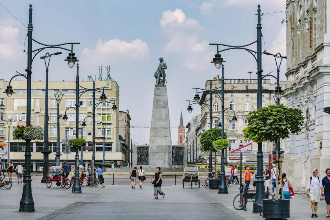 Plac Wolności w Łodzi , fot. z arch. UMŁ Nowy plac Wolności w Łodzi będzie pełen zieleni