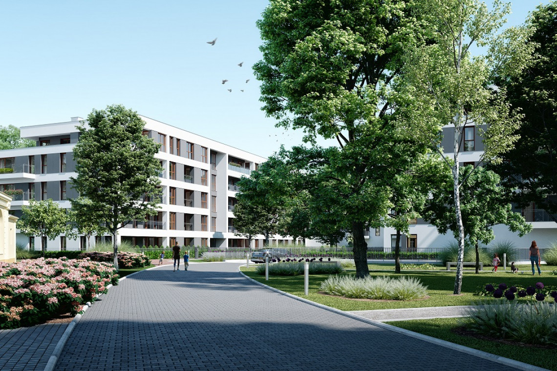 Pomiędzy ulicami Bukowską i Grunwaldzką, w samym centrum Poznania, powstanie najnowszy projekt Studio Lisiak zaprojektowany dla grupy Unidevelopment, reprezentowanej na poznańskim rynku przez spółkę Monday Development. Bookowska 18 to położona pośród zieleni inwestycja, na którą złożą się dwa czteropiętrowe budynki., fot. mat. inwestora Studio Lisiak z nową inwestycją w centrum Poznania. Powstanie na tyłach historycznej Willi Flora