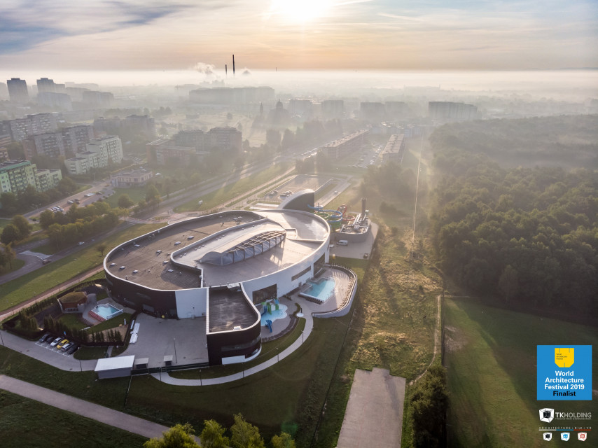 Wodny Park Tychy, projekt TKHolding. Fot. Mat. architekta Wodny Park Tychy nagrodzony w międzynarodowym konkursie. To projekt TKHolding