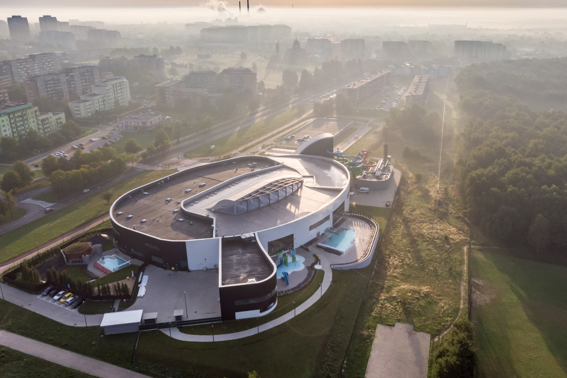 Wodny Park Tychy, projekt TKHolding. Fot. Mat. architekta Wodny Park Tychy nagrodzony w międzynarodowym konkursie. To projekt TKHolding
