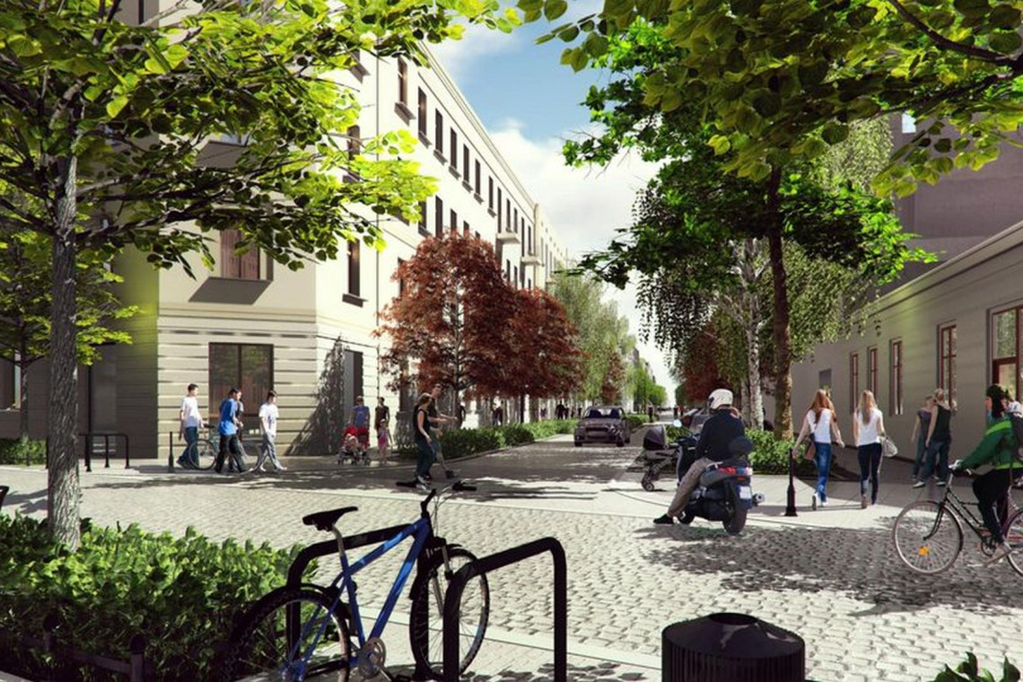 Łódź buduje woonerf na ul. Mielczarskiego, fot. UM Łódź Łódź buduje kolejny woonerf