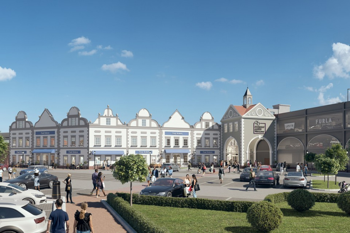 Designer Outlet Warszawa. Fot. Mat. prasowe Metamorfoza centrum handlowego spod kreski Chapman Taylor wkracza w ostatni etap