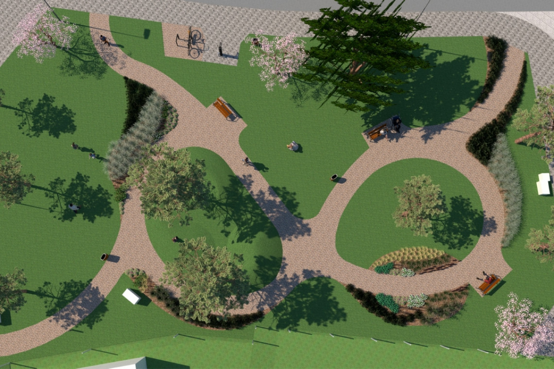 Park kieszonkowy "Kieszonka na Kocyk" powstanie w dzielnicy Pustki Cisowskie-Demptowo. Fot. Mat. Wydział Ogrodnika Miasta UM Gdynia, www.gdynia.pl Gdynia szuka wykonawców czterech parków kieszonkowych