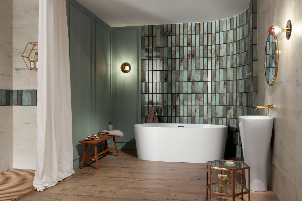 Płytki ceramiczne z kolekcji Curio marki Tubądzin. Fot. Mat. prasowe Aktualne trendy kolorystyczne wg. Pantone w nowej kolekcji polskiej marki