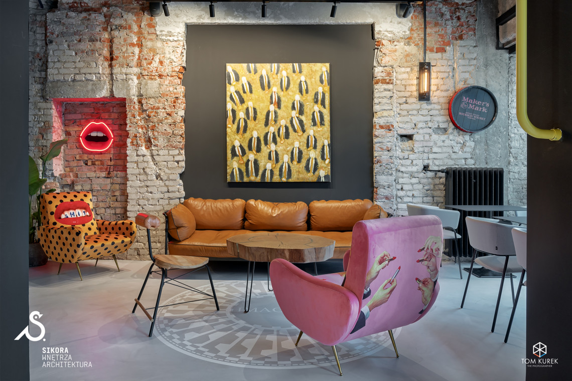 POP in - Diner & Bar w Gdyni. Proj. Sikora Wnętrza. Fot. Tom Kurek Zabawa pop-artem w projekcie gdyńskiej restauracji
