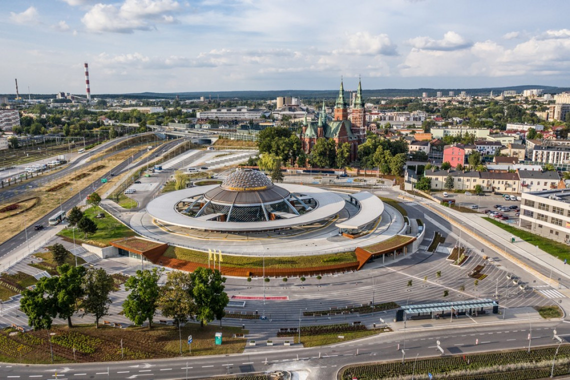 Centrum Komunikacyjne w Kielcach. Fot. Mat. prasowe Budimex Kieleckie UFO już wylądowało. Tak wygląda nowe Centrum Komunikacyjne