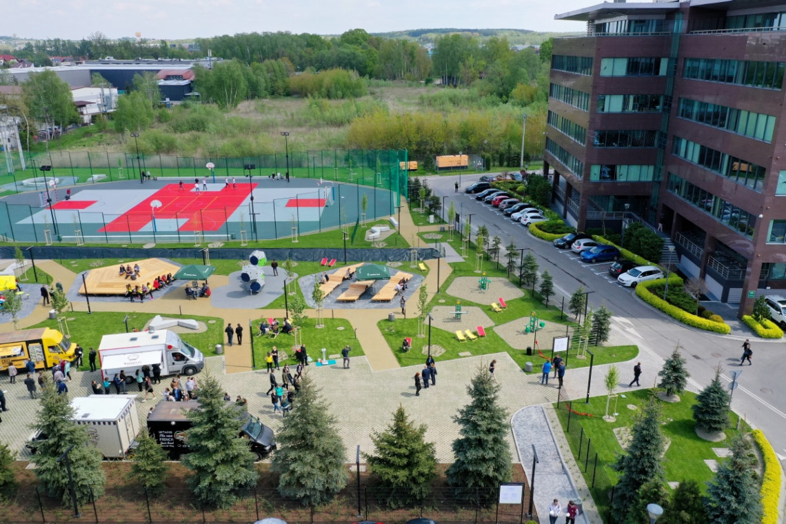 Eximius Park. Fot. Mat. prasowe Kompleks Eximius Park z przedszkolem i żłobkiem dla pracowników