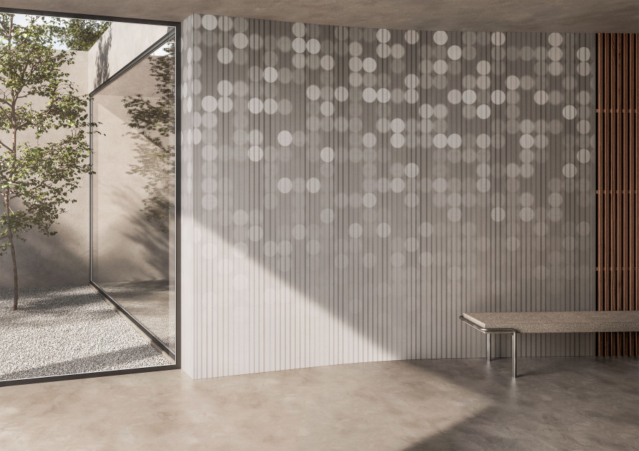 Projektanci marki Glamora wskazują technikę washi właśnie, jako główną inspirację przy tworzeniu najnowszej kolekcji marki – Collection XI. Wielkoformatowe tapety z najnowszej kolekcji wydają się prześwitywać, fot. mat. prasowe Ta najnowsza kolekcja grafik ściennych to ukłon w stronę japońskiej sztuki