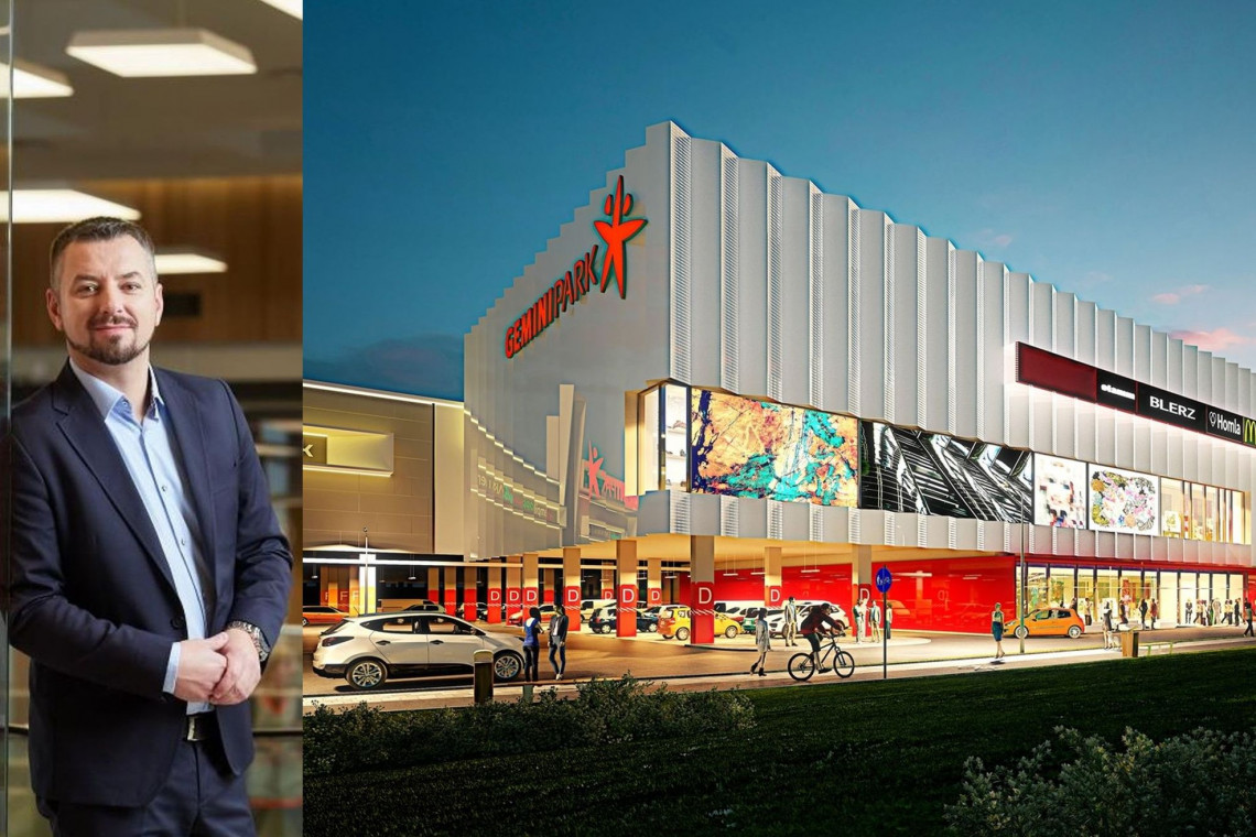Tomasz Misztalewski, dyrektor Gemini Park Tychy, fot.mat. inwestora Pandemia nie zatrzymała inwestycji. Rozbudowa Gemini Park to także wyzwanie architektoniczne