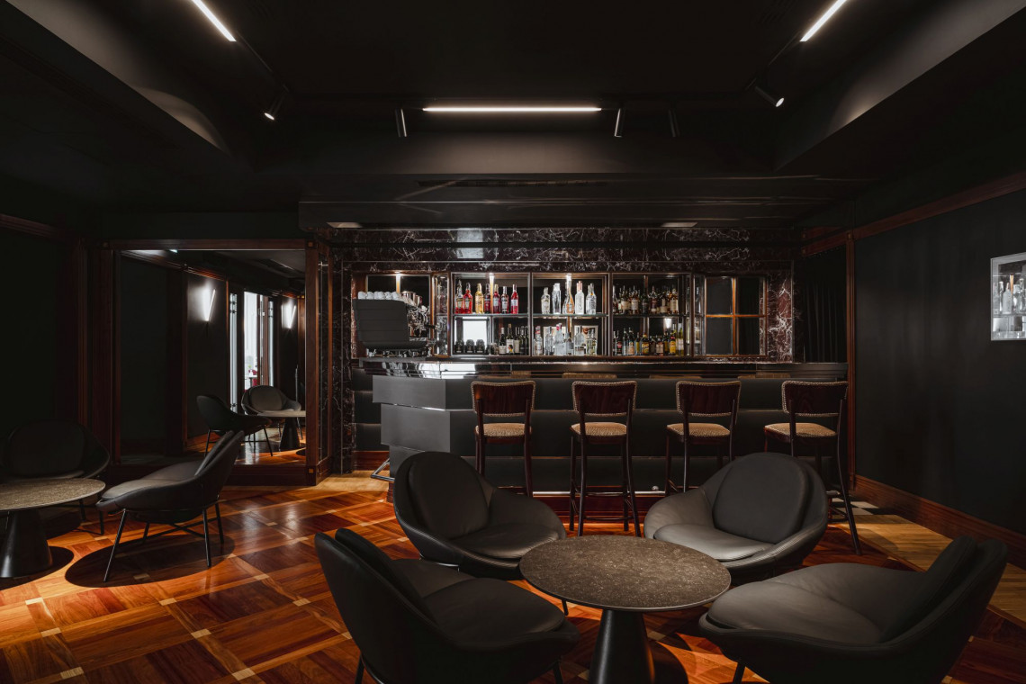 Na rogu tradycji i trendów. Wnętrza Nobu Hotel autorstwa pracowni de novo, fot. mat. prasowe Na styku tradycji i trendów. Kawiarnia i bar w Nobu Hotel autorstwa pracowni de novo