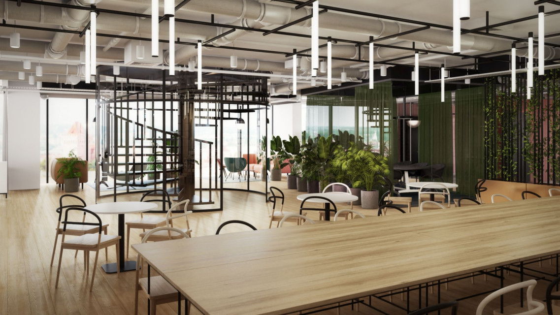 Nowe centrum biznesu w Poznaniu zaskoczy designem. Tak mogą wyglądać wnętrza Andersia Silver, fot. The Design Group Nowe centrum biznesu w Poznaniu zaskoczy designem. Tak mogą wyglądać wnętrza Andersia Silver