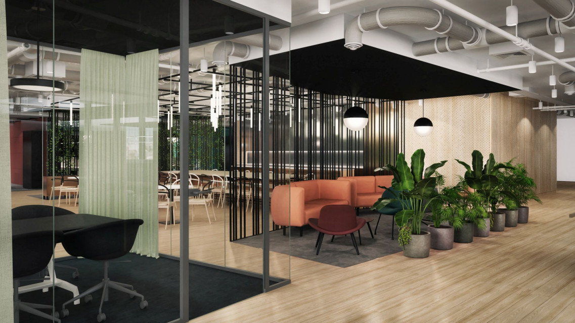 Nowe centrum biznesu w Poznaniu zaskoczy designem. Tak mogą wyglądać wnętrza Andersia Silver, fot. The Design Group Nowe centrum biznesu w Poznaniu zaskoczy designem. Tak mogą wyglądać wnętrza Andersia Silver