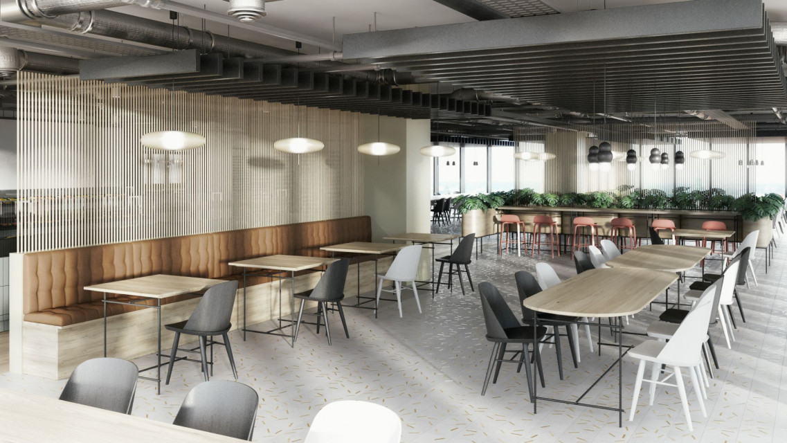Nowe centrum biznesu w Poznaniu zaskoczy designem. Tak mogą wyglądać wnętrza Andersia Silver, fot. The Design Group Nowe centrum biznesu w Poznaniu zaskoczy designem. Tak mogą wyglądać wnętrza Andersia Silver