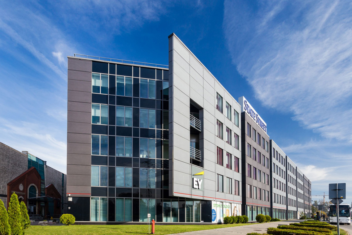 Krakowski biurowiec Kazimierz Office Center ponownie przeszedł proces certyfikacji BREEAM In-Use, fot. mat. prasowe Kazimierz wzorowo odnawia ekocertyfikat