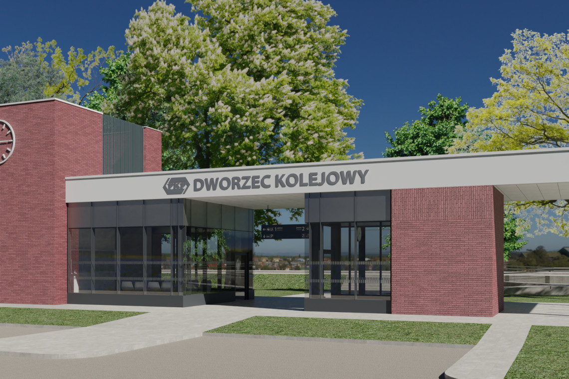 Wizualizacja dworca Kanie, fot. PKP Nowoczesne, komfortowe, bezpieczne, proekologiczne - takie mają być budowane od podstaw dworce w Sadurkach i Kaniach