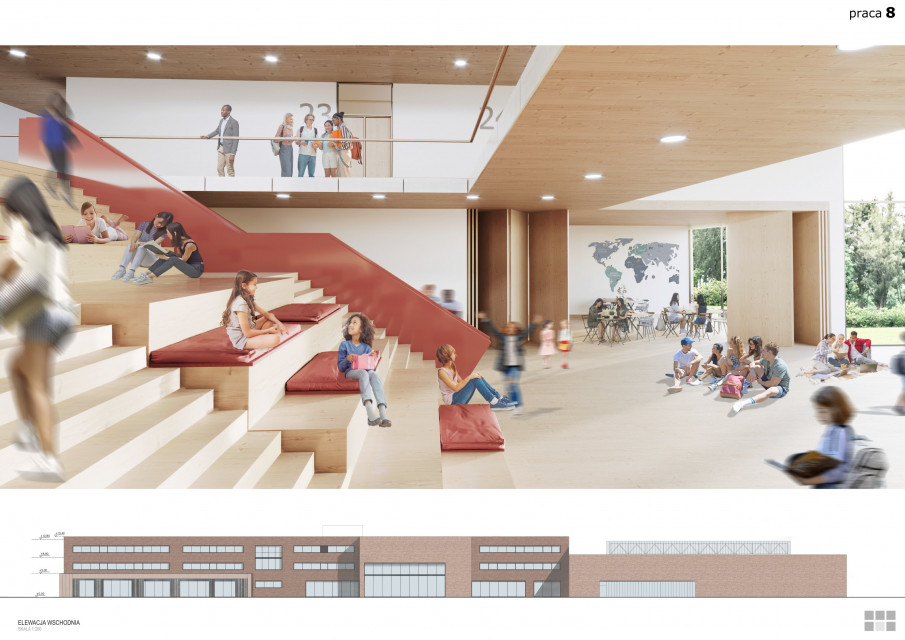 Wyróżnienie: Studio Architektura Kwadrat z Gdyni Pracownia Zbigniewa Maćkowa z kolejnym wygranym konkursem! Mieli najlepszy pomysł na duży zespół edukacyjny