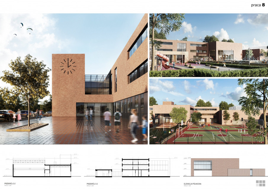 Wyróżnienie: Studio Architektura Kwadrat z Gdyni Pracownia Zbigniewa Maćkowa z kolejnym wygranym konkursem! Mieli najlepszy pomysł na duży zespół edukacyjny