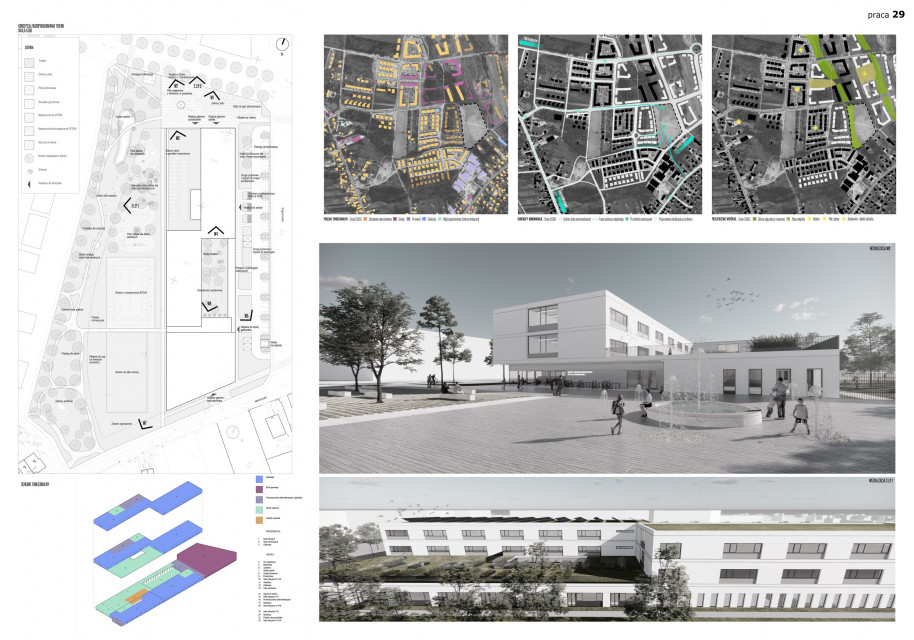 Wyróżnienie: NM architekci Tomasz Marcinkiewicz, Zuzanna Szpocińska, Jerzy Grochulski Pracownia Zbigniewa Maćkowa z kolejnym wygranym konkursem! Mieli najlepszy pomysł na duży zespół edukacyjny