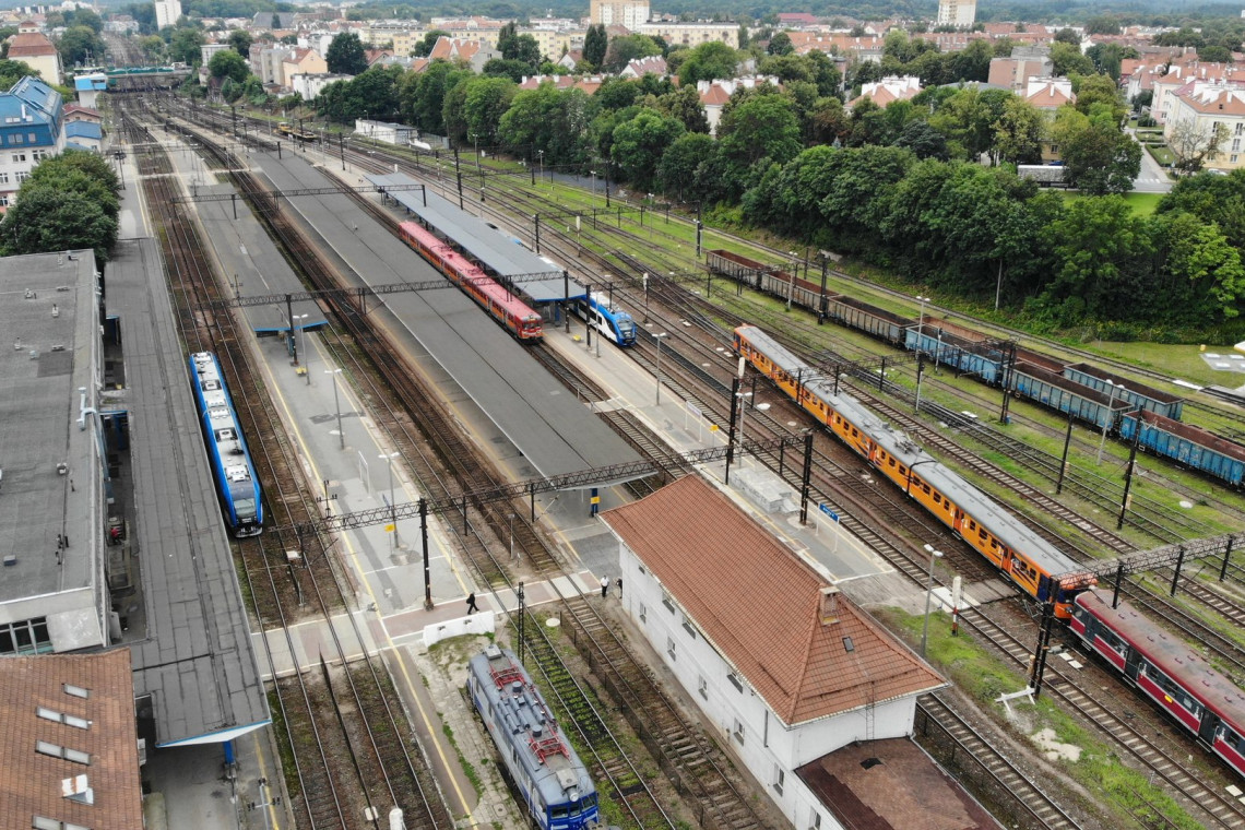 Fot. Mat. prasowe PKP PLK, Damian Srzemkowski Stacja Olsztyn Główny przemieni się w nowoczesny kompleks bez barier architektonicznych