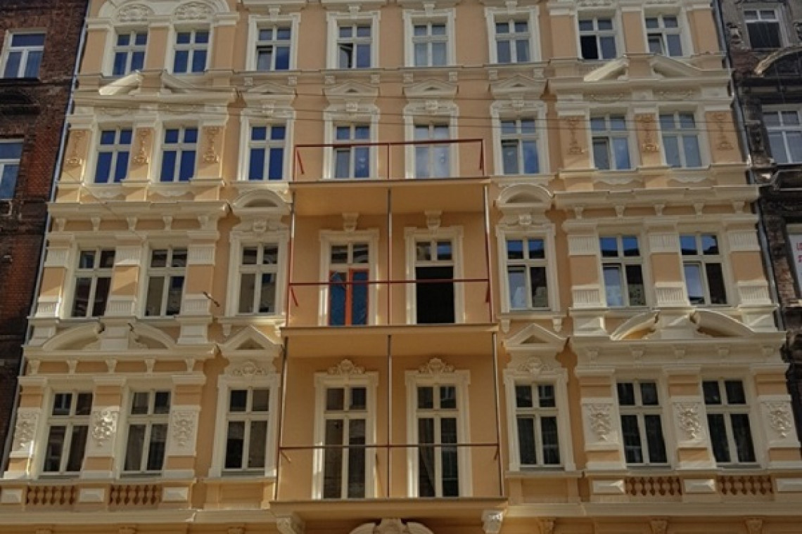 Kamienicy przy ul. Mierniczej 10. Fot. ZZK Wrocław, www.wroclaw.pl Remont ponad 140-letniej kamienicy we Wrocławiu już na finiszu