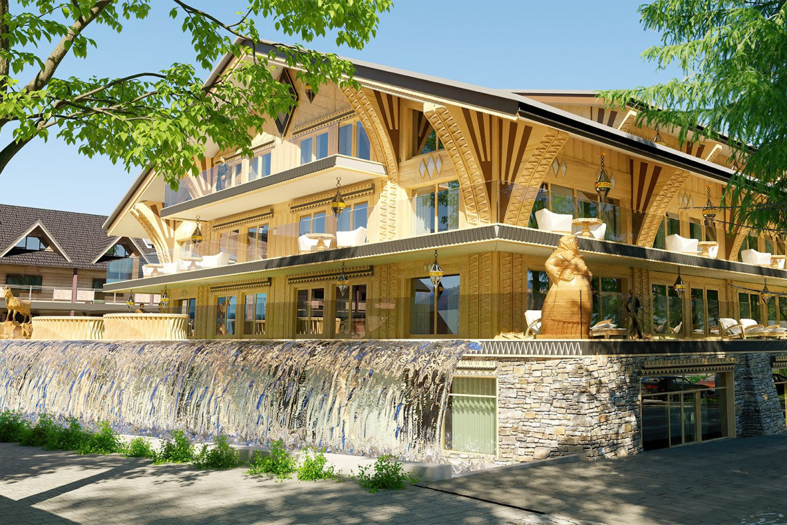 Hotel Mountain Diamond w Zakopanem. Fot. Mat. Księstwo Góralskie W Zakopanem rośnie nowy luksusowy hotel. Mamy najnowsze wizualizacje