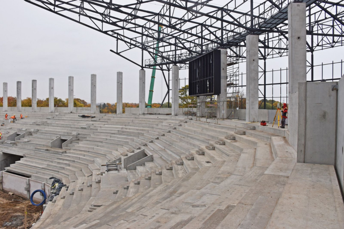 Budowa Stadionu Miejskiego w Szczecinie, fot. Szczecińskie Inwestycje Miejskie Co słychać na budowie nowego stadionu miejskiego w Szczecinie