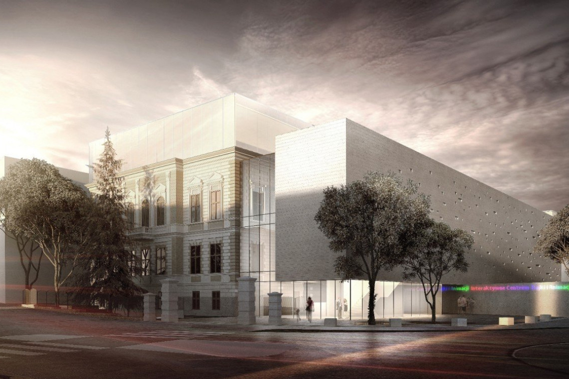 Przewidziany termin otwarcia Centrum zaprojektowanego przez pracownię Nizio Design International to rok 2023. Fot. mat. prasowe Interaktywne Centrum Bajki i Animacji w Bielsku-Białej będzie gotowe w 2023 roku. To projekt spod kreski Nizio Design