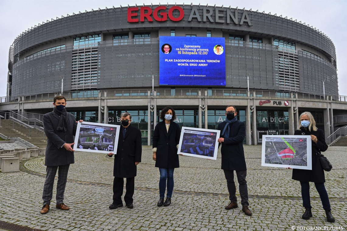 Tereny wokół Ergo Areny przyjazne mieszkańcom. Znamy plany zagospodarowania przestrzennego
