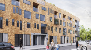 Ciekawy projekt elewacji apartamentów Sienkiewicza 44 w Grodzisku Mazowieckim
