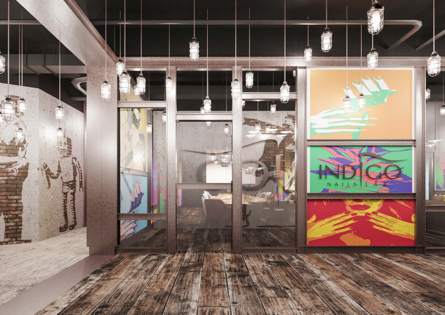 Tak wygląda odnowiona siedziba Indigo Nails. Za projektem stoi Reform Architekt
