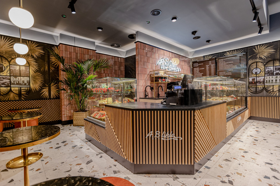 Cukiernia A.Blikle w warszawskiej Sadyba Best Mall, proj. LSD.Studio, fot. mat. prasowe