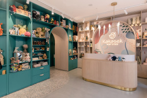 Projektanci z mode:lina zaprojektowali wnętrza sklepu dziecięcego. Zaglądamy do Kokosek Baby Store we Wrocławiu