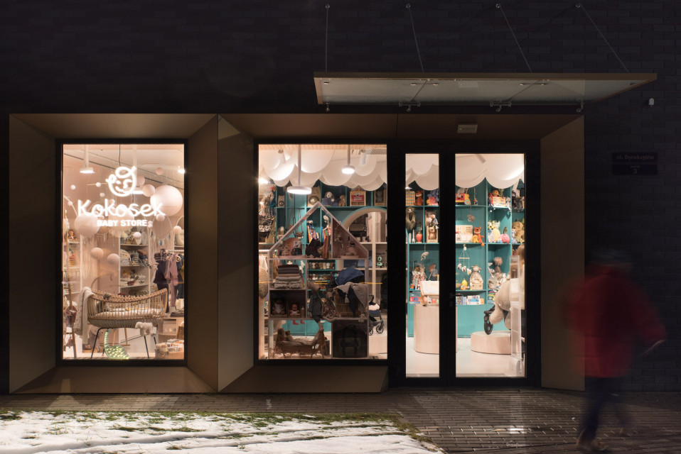 Projektanci z mode:lina zaprojektowali wnętrza sklepu dziecięcego. Zaglądamy do Kokosek Baby Store we Wrocławiu