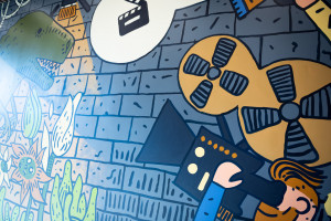 Konkursowy mural w Łodzi zyskał nowe życie