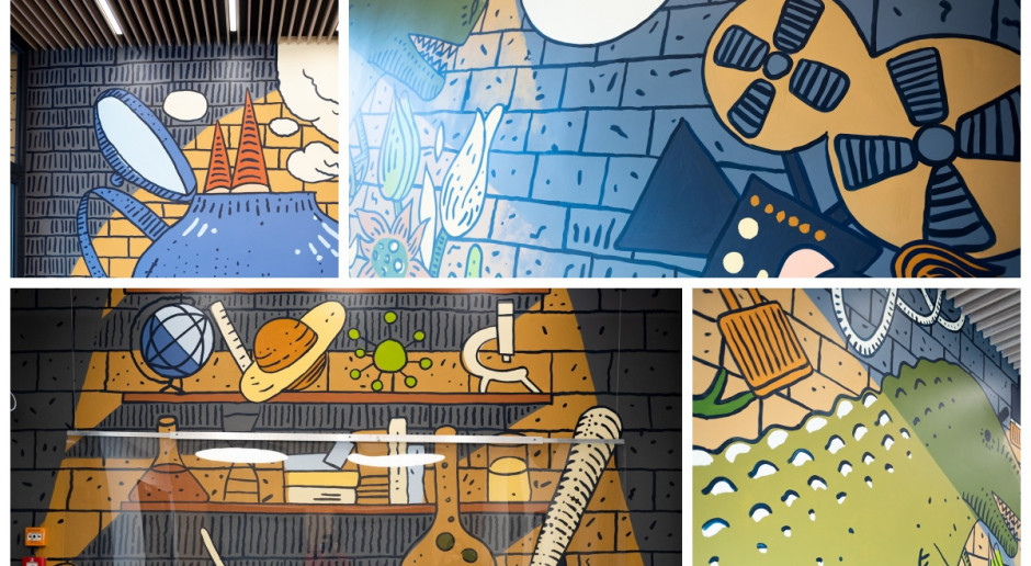 Konkursowy mural w Łodzi zyskał nowe życie