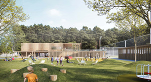 Tak będzie wyglądać świetlica sportowa w Żabieńcu. To projekt M.O.C. Architekci