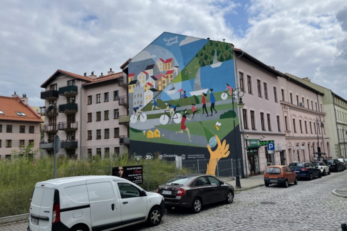 W Chorzowie powstał mural oczyszczający powietrze