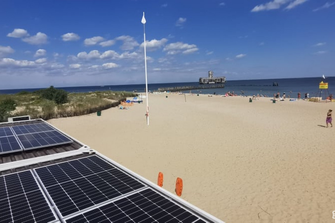 Ekologiczna Gdynia. Fotowoltaika na plaży Babie Doły